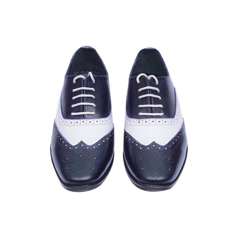 Royal Brogue Blue with White Combo