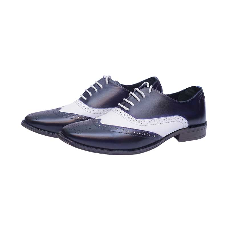 Royal Brogue Blue with White Combo