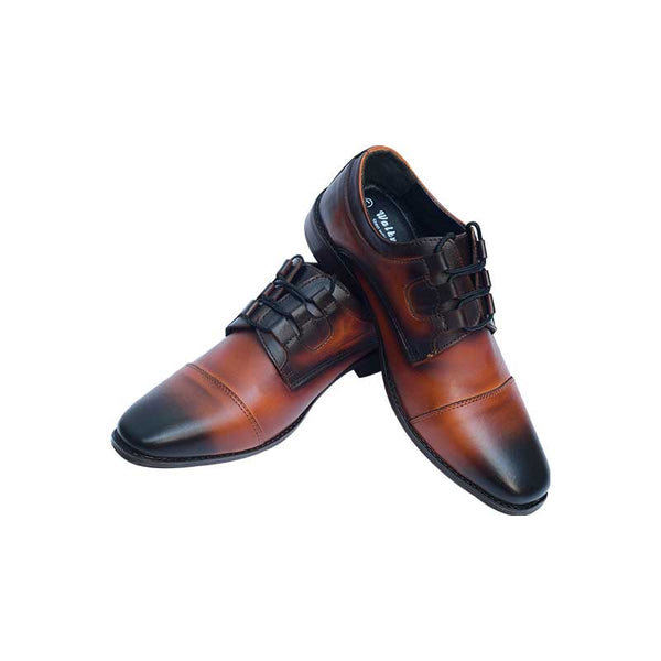 Two Tone Leather Shoes with Beautiful Lases