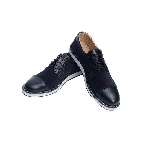 Leather Casual Shoes Combo with Suede