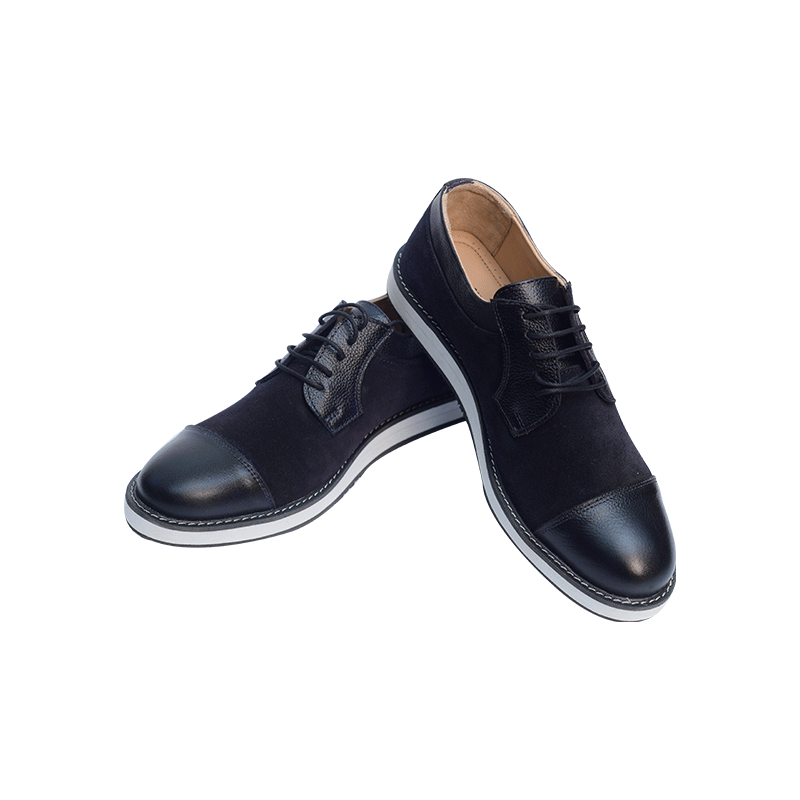 Leather Casual Shoes Combo with Suede