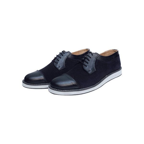 Leather Casual Shoes Combo with Suede