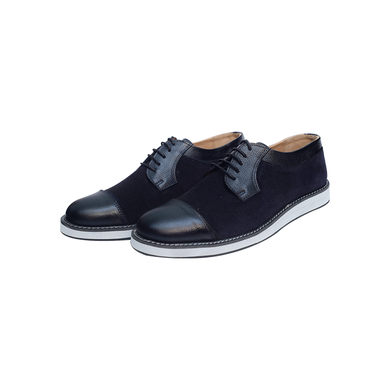 Leather Casual Shoes Combo with Suede