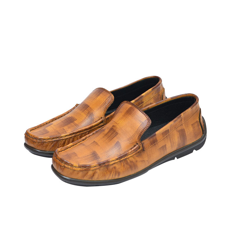 Men Moccasin Patina Color